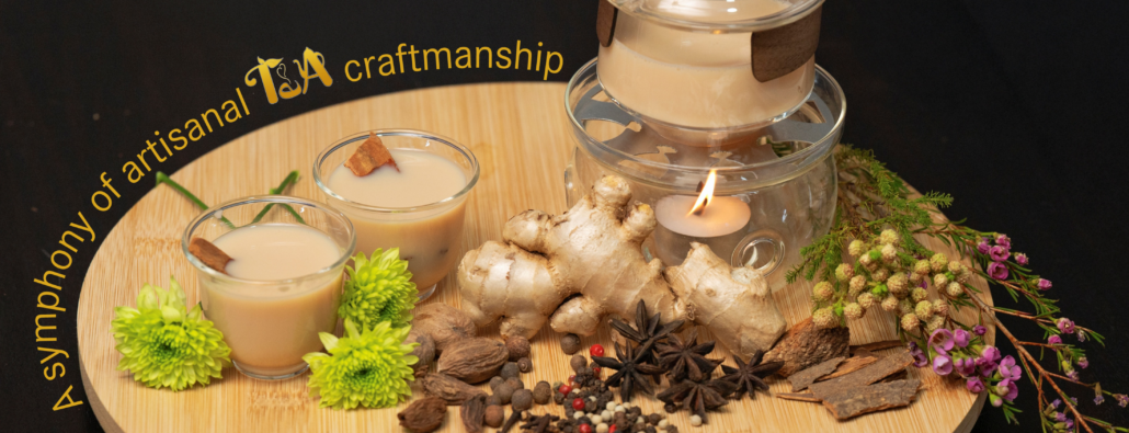 Masala Chai with whole spices A symphony of artisanal tea craftmanship